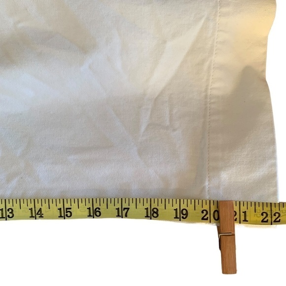 Top shop high waisted white denim crop pants - Picture 13 of 13